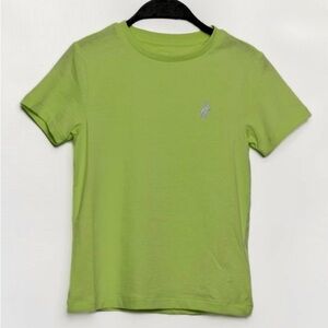 Polo Ralph Lauren Sz 7 EUC Green Polo T-Shirt with Polo Player Logo